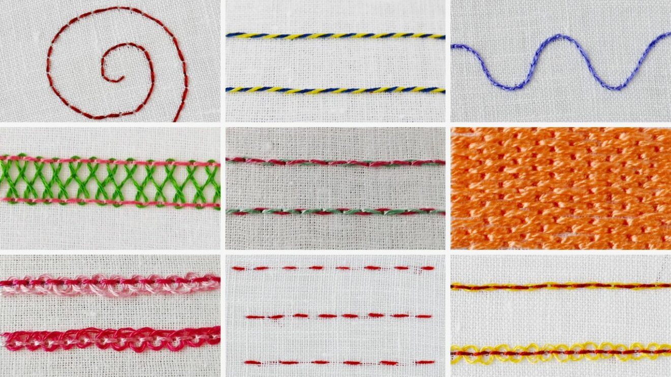 Backstitch and its variations: Stitches from the Backstitch family