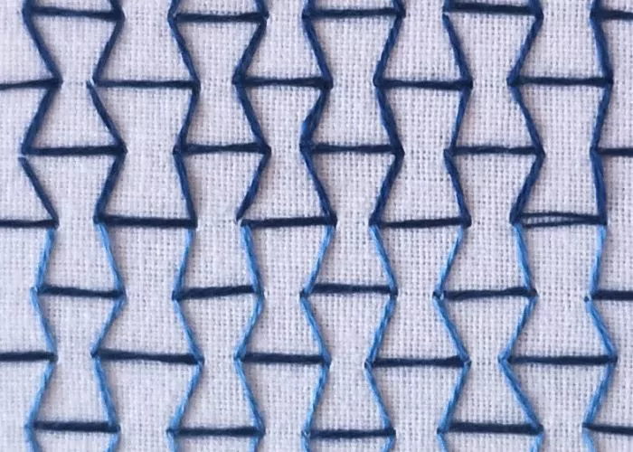 Japanese darning stitch