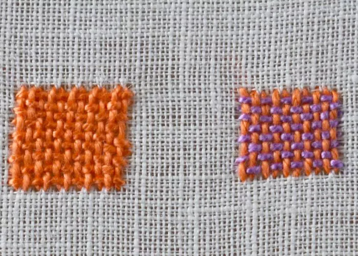 Weave stitch
