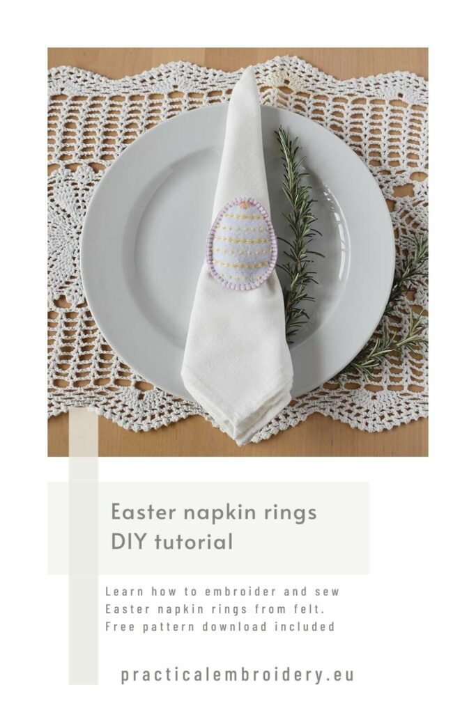 Easter napkin rings DIY tutorial PIN