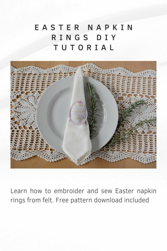 Easter napkin rings DIY tutorial PIN