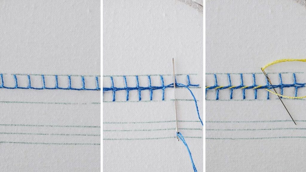 How to embroider Barb stitch step by step