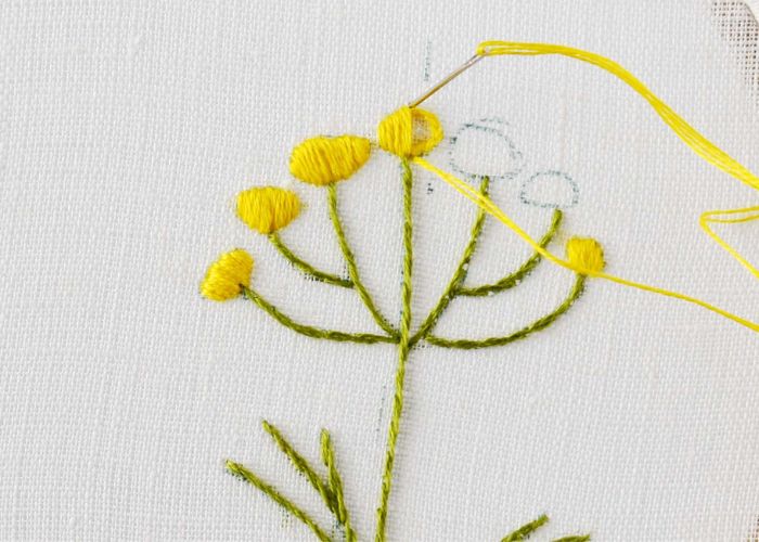 Embroider with Satin stitch