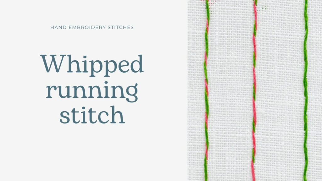 Whipped Running stitch