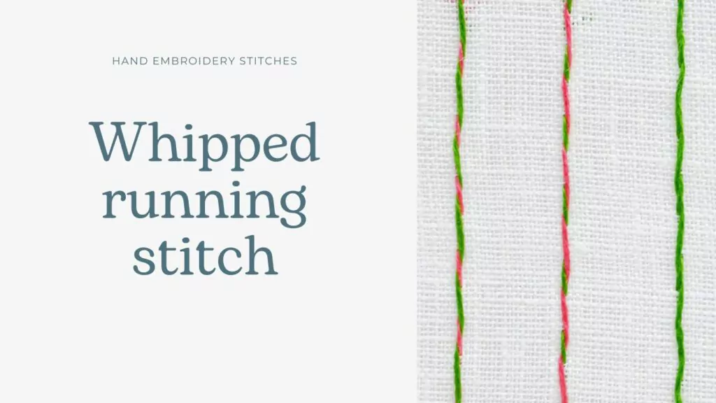 Whipped Running stitch