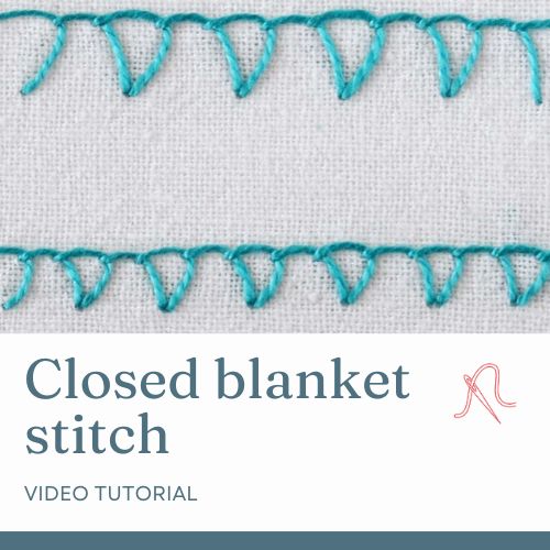 Closed blanket stitch