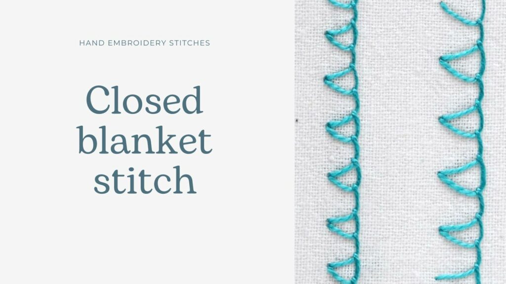 Closed blanket stitch