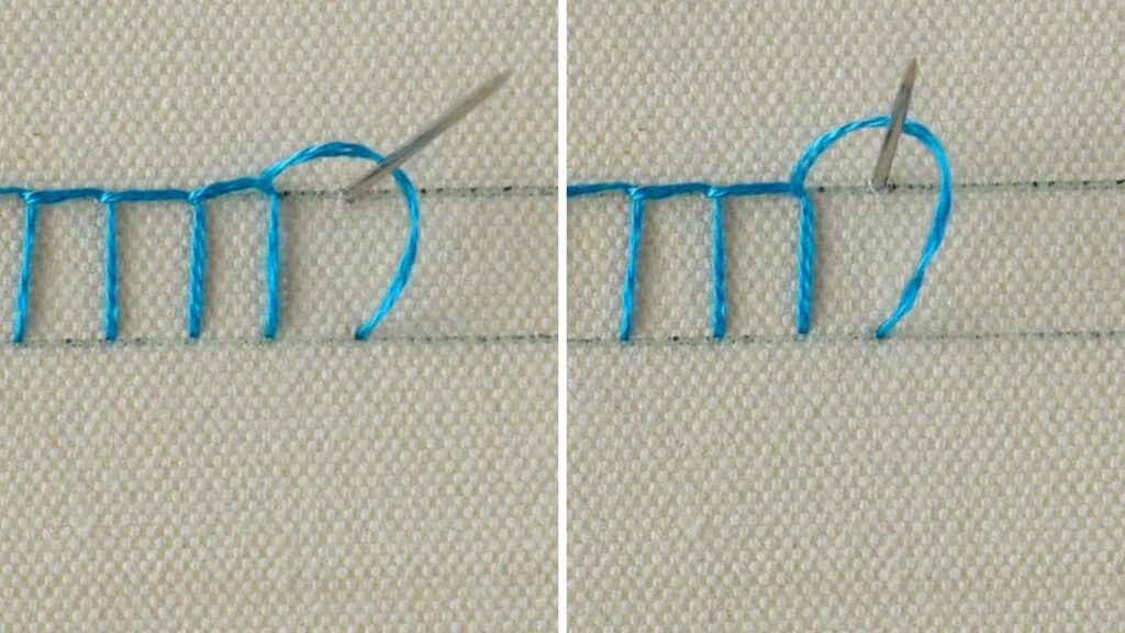 How to embroider Blanket stitch