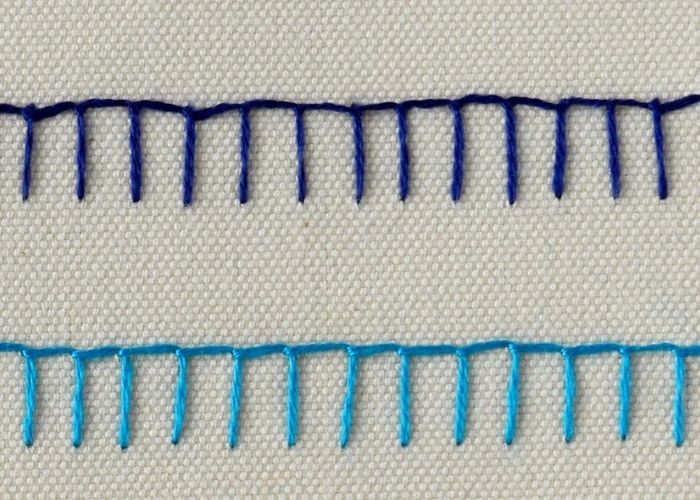 Buttonhole stitch VS Blanket stitch image