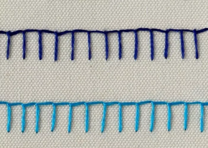 Buttonhole stitch VS Blanket stitch image