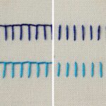 Différences entre les points de couverture et les points de boutonnière