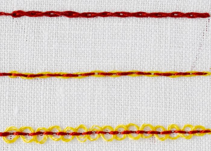 Double-threaded Backstitch image