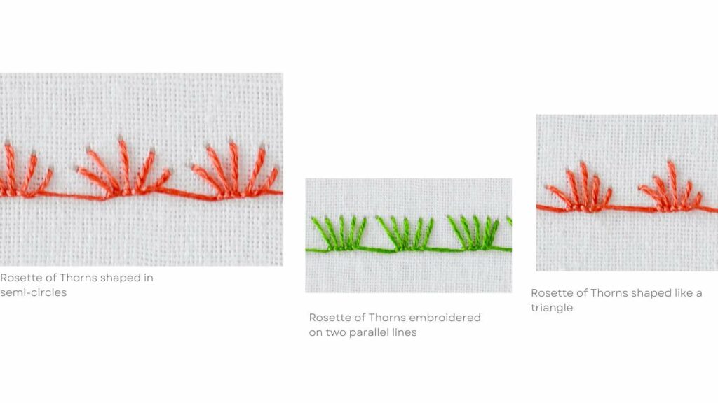 Rosette of Thorns in different shapes