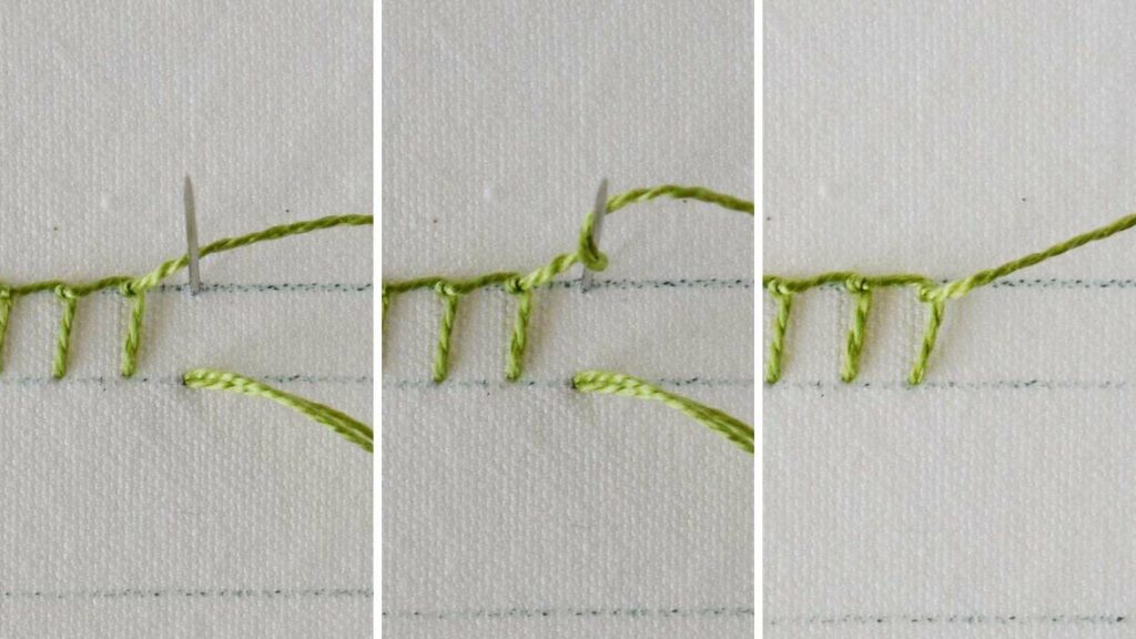How to embroider Berwick stitch