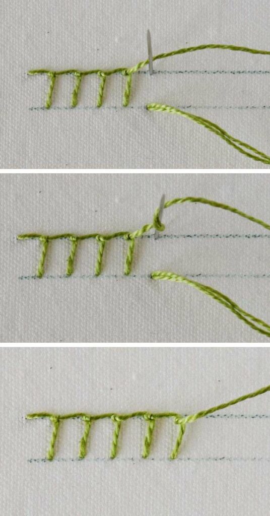 How to embroider Berwick stitch