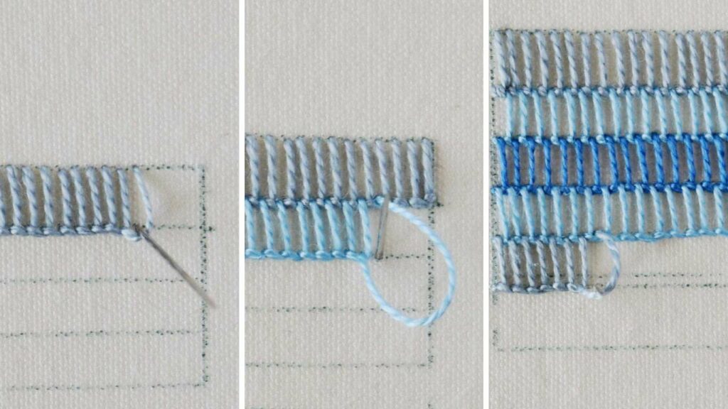 How to embroider Buttonhole shading stitch