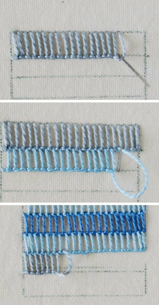 How to embroider Buttonhole shading stitch