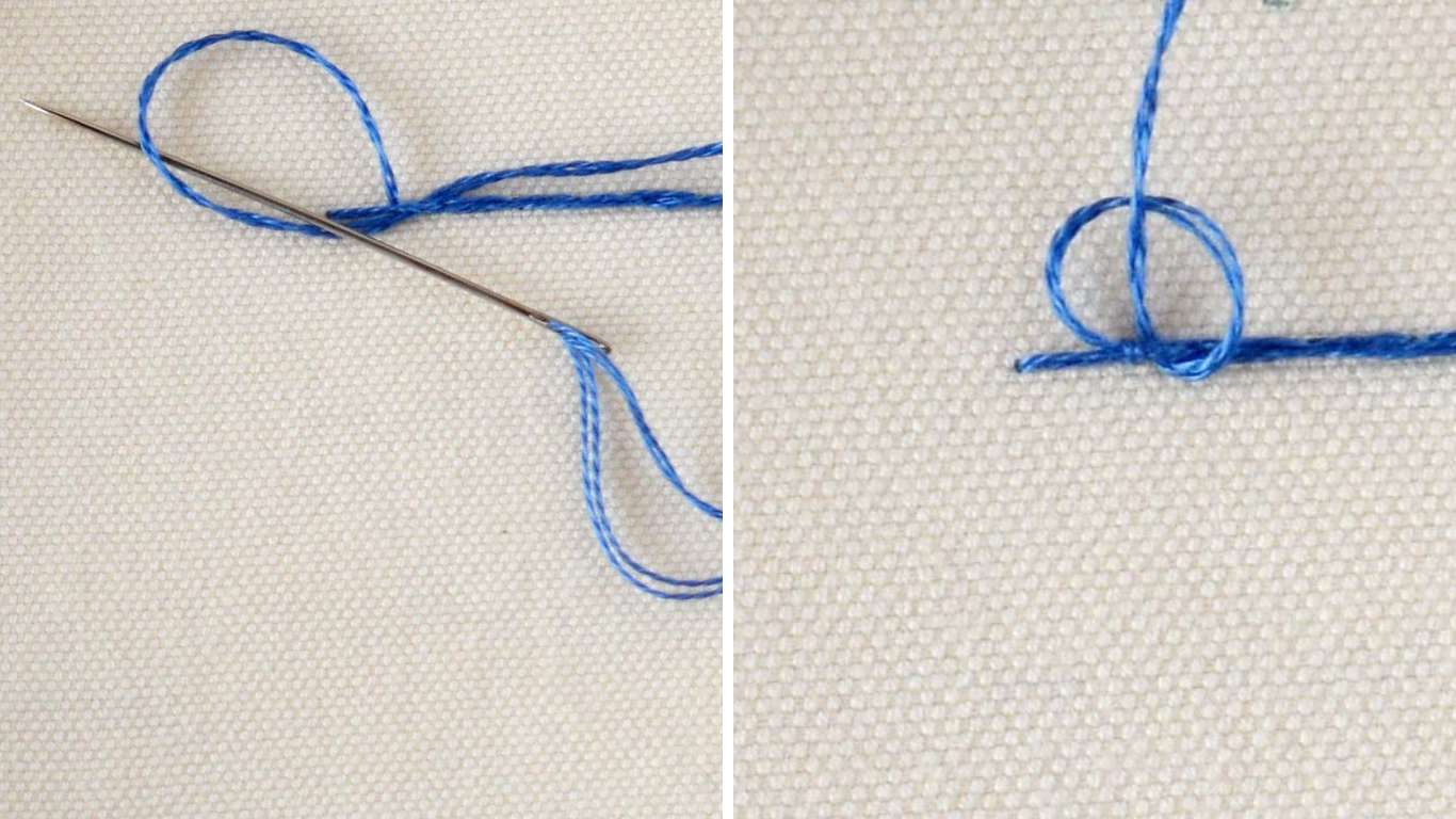 How to start and end embroidery stitches