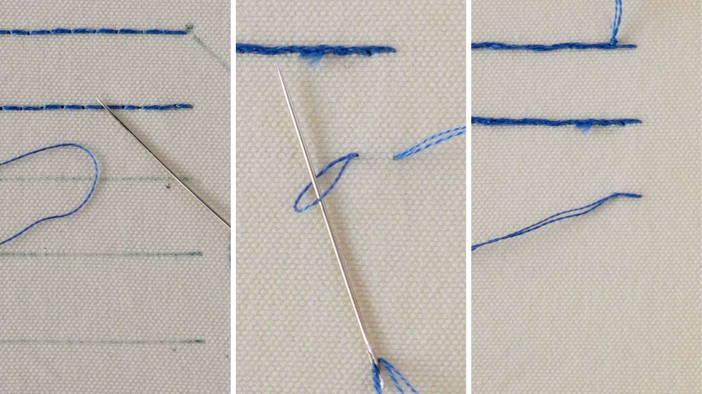 How to Start and End Embroidery Stitches