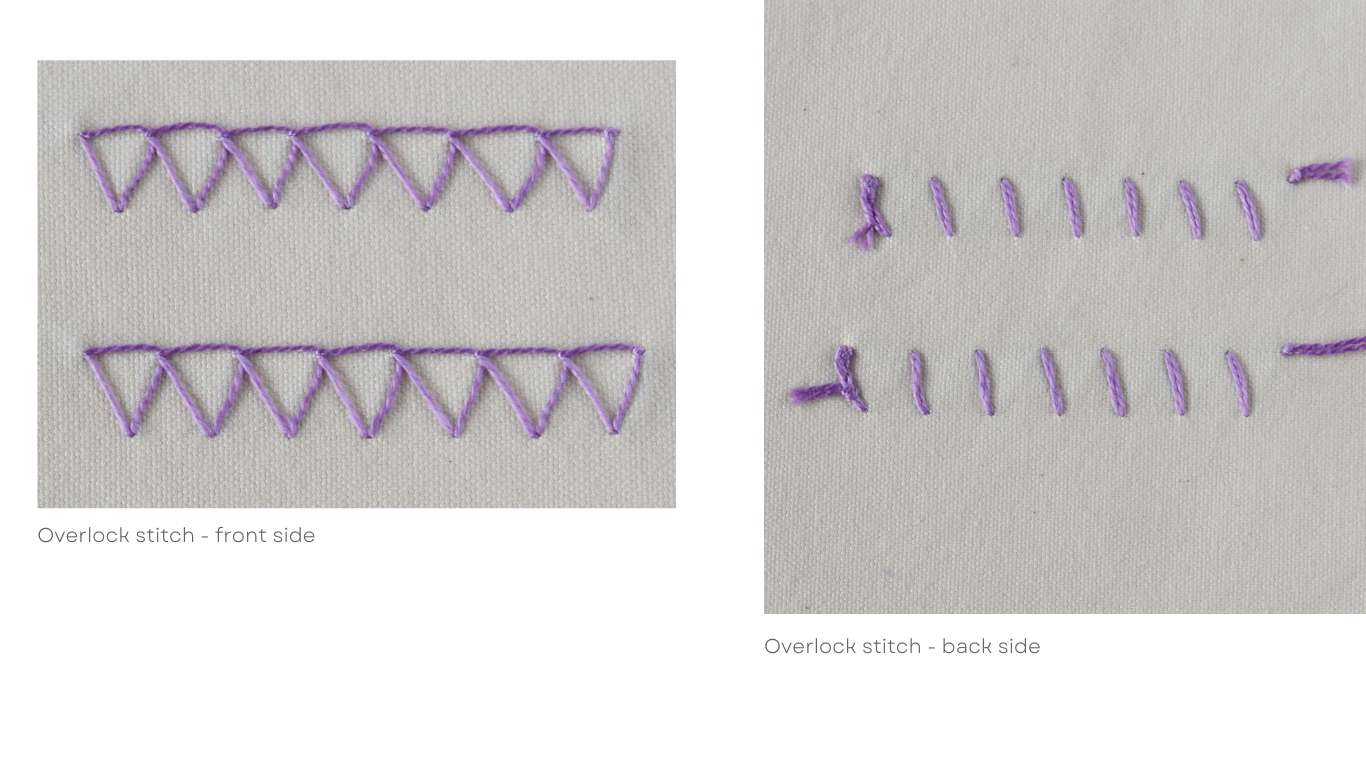 Overlock stitch hand sewing Practical Embroidery