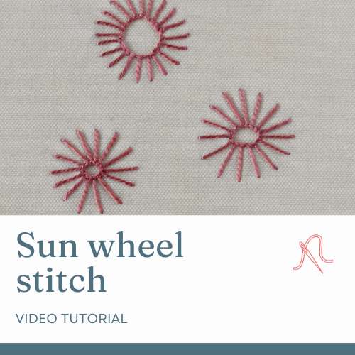Sun wheel stitch