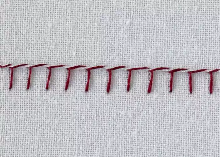Whipped blanket stitch