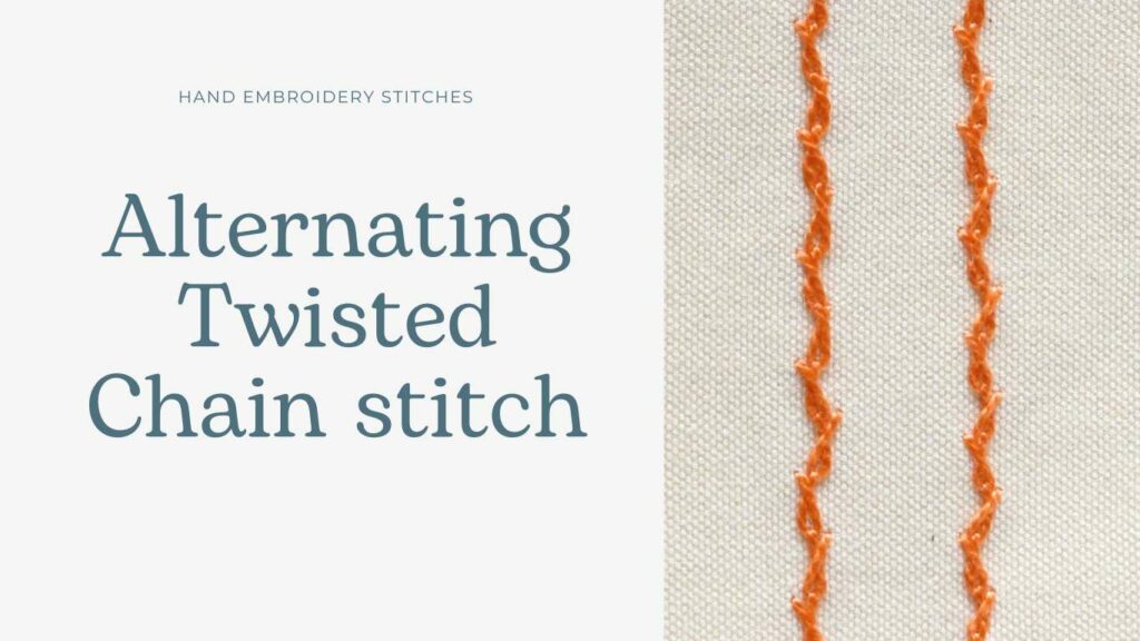 Alternating Twisted Chain stitch