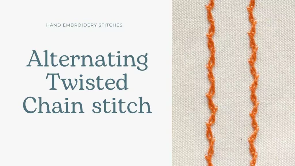 Alternating Twisted Chain stitch