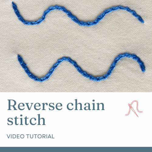 Reverse chain stitch