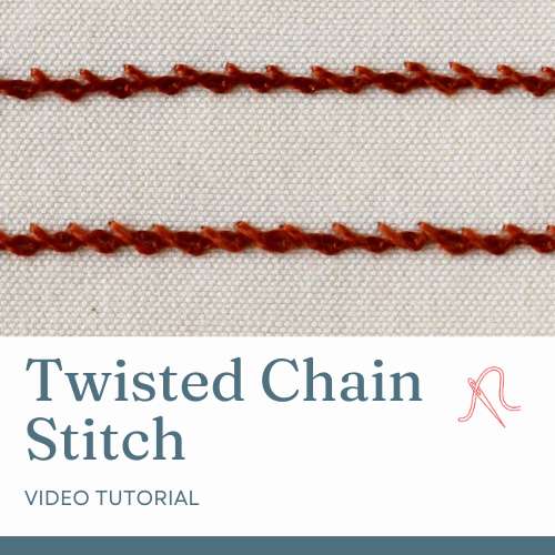 Twisted Chain Stitch video tutorial