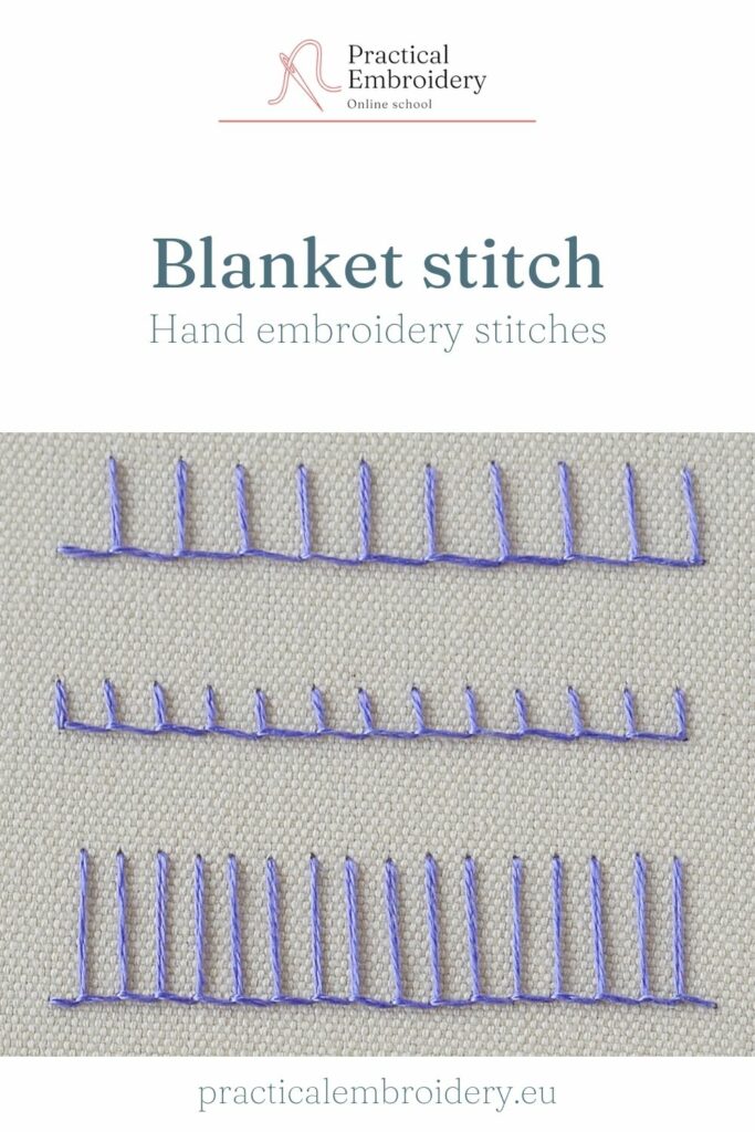 How to embroider Blanket stitch