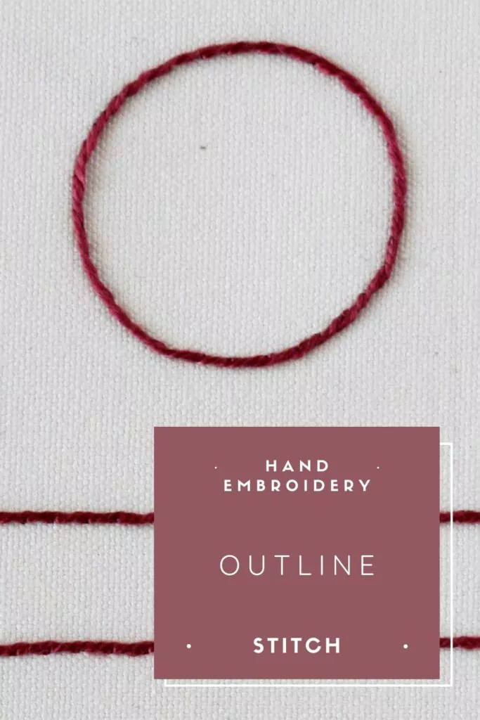 Outline Stitch Hand Embroidery Tutorial