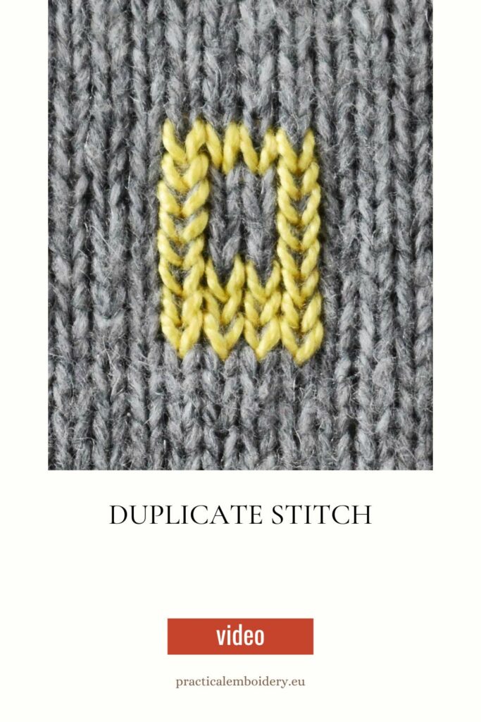 Duplicate stitch