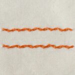 Alternating Twisted Chain stitch front view