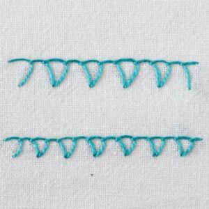 Closed Blanket Stitch: Library of Hand Embroidery Stitches