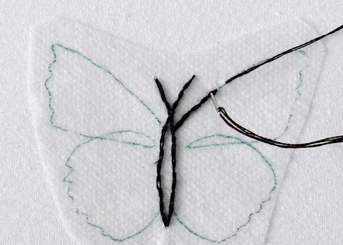 How to embroider on a T-shirt with magic paper or water soluble