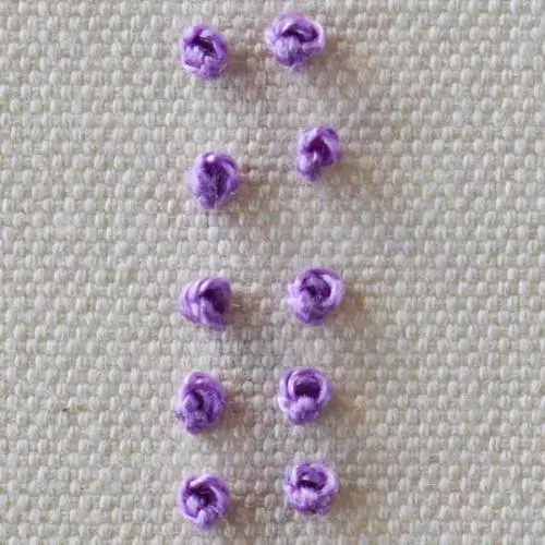 French knot VS Colonial knot