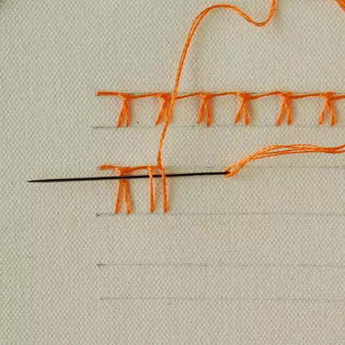 Germanknottedblanketstitch step 2