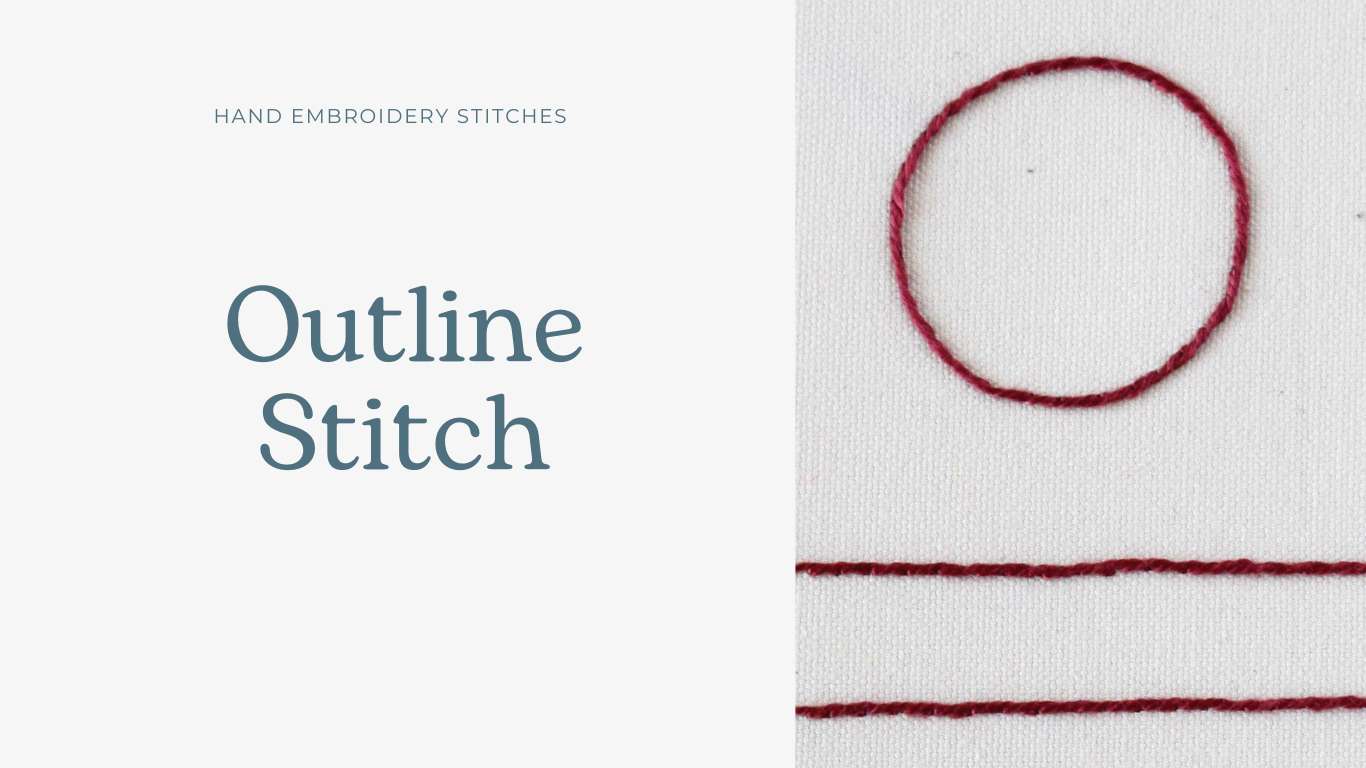 Outline Embroidery Stitch Hand embroidery stitches
