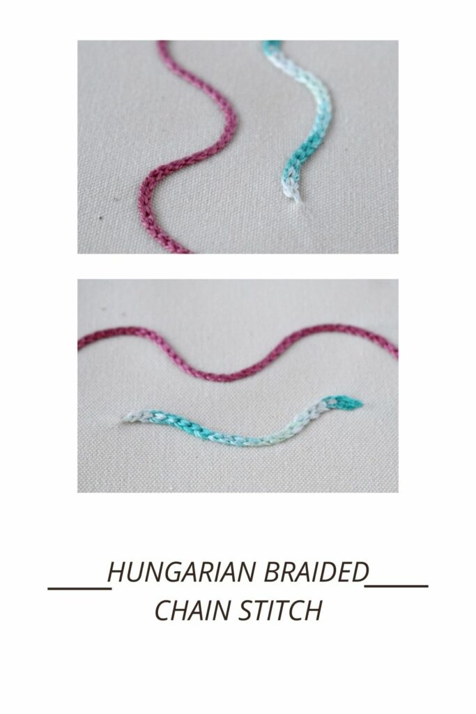 Hungarian Braided Chain Stitch: Stitching Guide