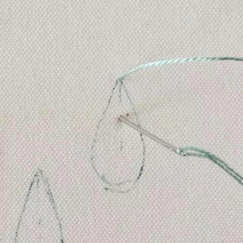 Hand Embroidery guide: stitch step1