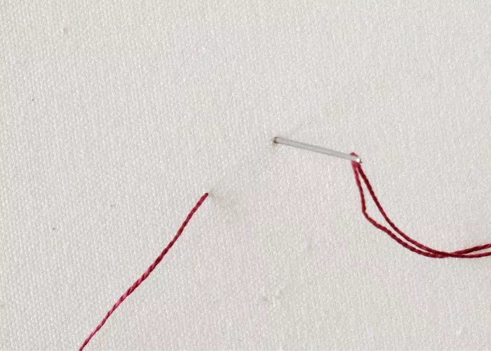 Straight stitch Step 2