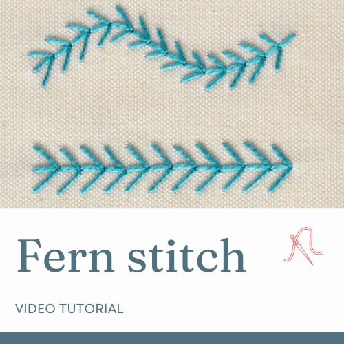 Fern stitch video tutorial card