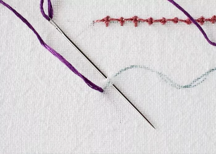 Palestrina stitch step 1