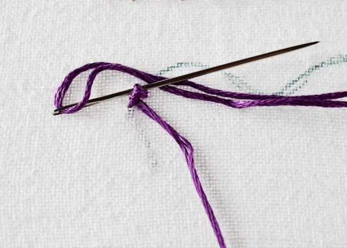 Palestrina stitch step 3