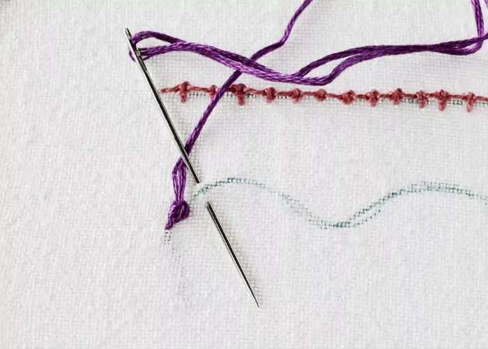 Palestrina stitch step 4