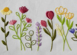 Practical Embroidery blog and online school: hand embroidery wild flowers on practical embroidery blog and online school