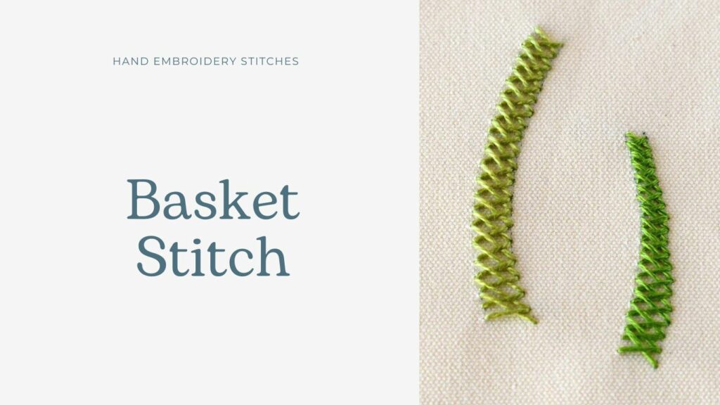 Basket stitch hand embroidery