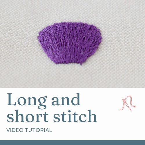 Long and short stitch video lesson