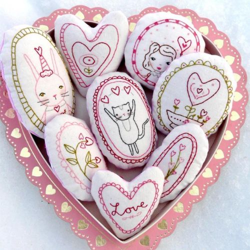 Sweetest LOVE Ornaments embroidery Pattern on Etsy